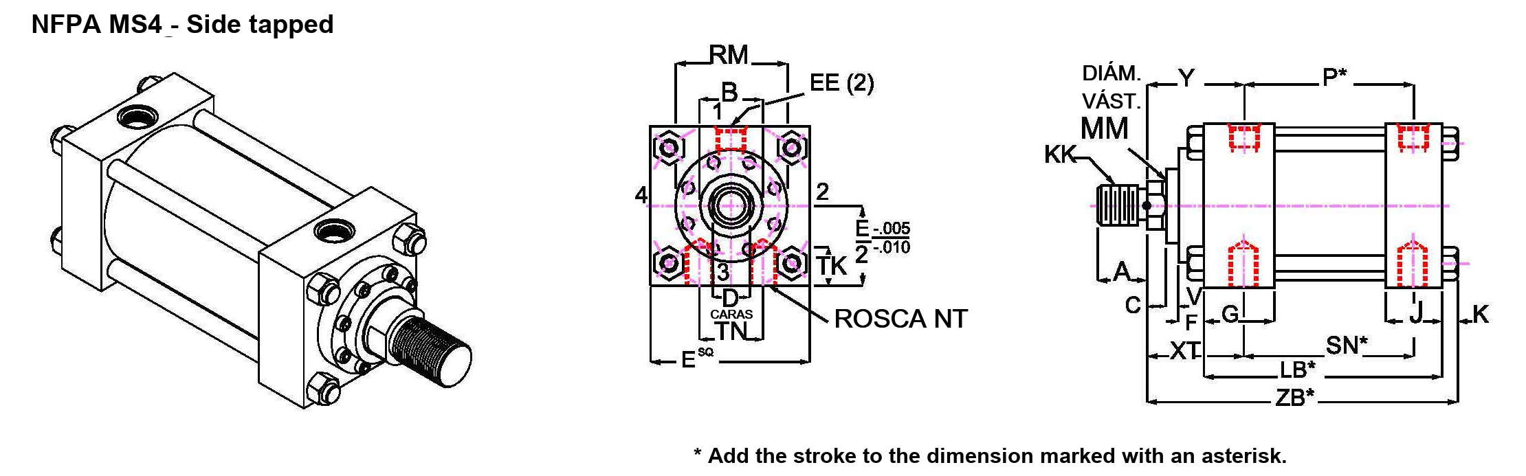 NFPA MS4, side tapped